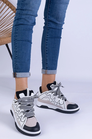 Schwarze Damen Sneaker mit... 2