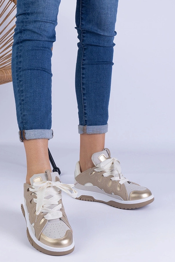 Beige Damen Sneaker mit... 2