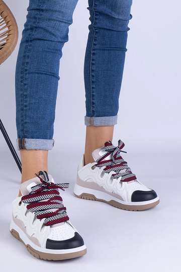 Weiße Damen Sneaker mit... 2
