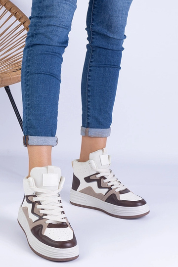 Baskets de sport marron pour femmes Shadolina 2