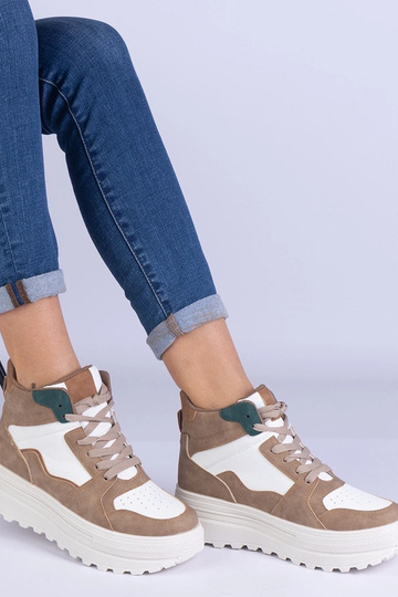 Beige Damen-Sportsneaker...