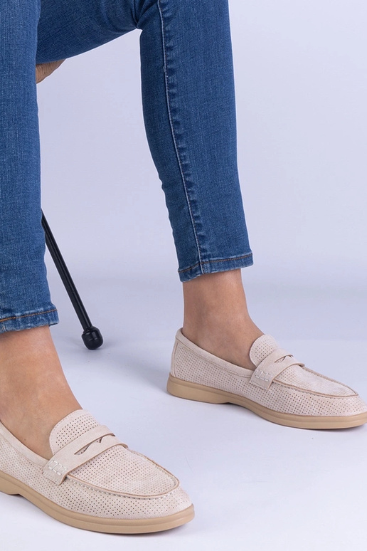 Mocassins classiques ajourés couleur...