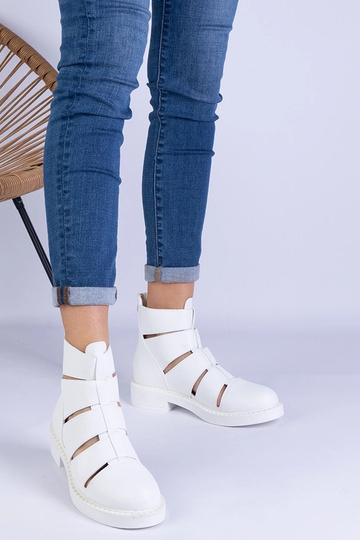 Weiße Stiefeletten aus... 2