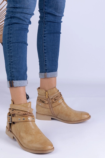 Braune flache Stiefeletten... 2