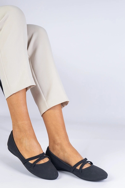 Ballerines noires pour femmes en cuir... Ballerines noires pour femmes en cuir...