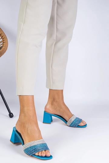 Blaue elegante Sandalen mit... 2