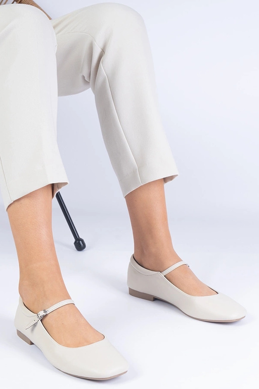 Beige klassiske Grenada øko-læder... Beige klassiske Grenada øko-læder...