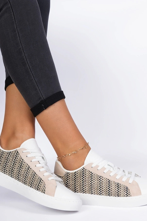 Beige Damen-Sneakers aus Stoff Bellisio Beige Damen-Sneakers aus Stoff Bellisio