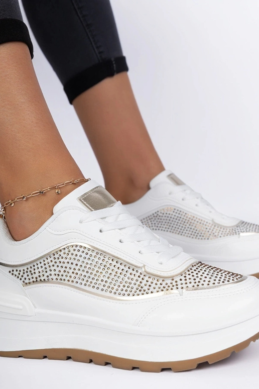 Fucco witte dames sneakers met... Fucco witte dames sneakers met...