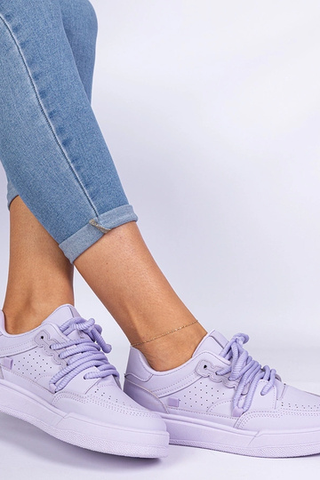 Asphodel paarse dames sport sneakers van eco-leer