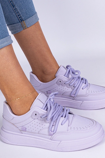 Sneakers sportives violettes pour femmes en simili cuir Asphodel 2