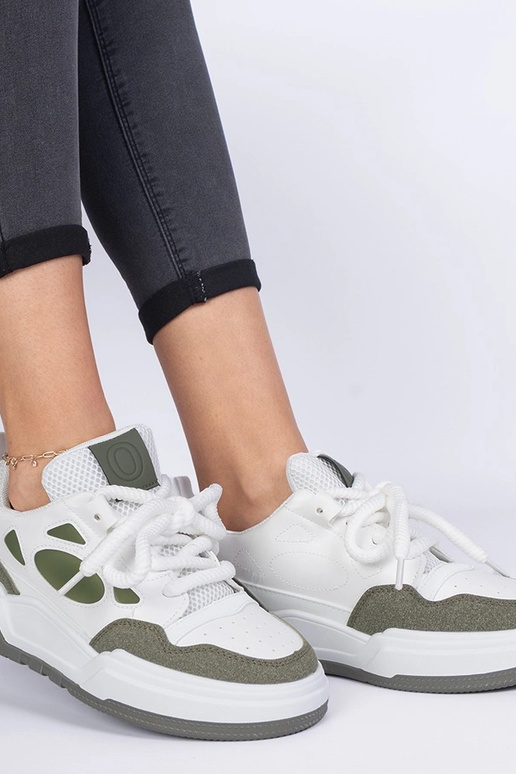 Sneakers vertes pour femmes avec des... Sneakers vertes pour femmes avec des...