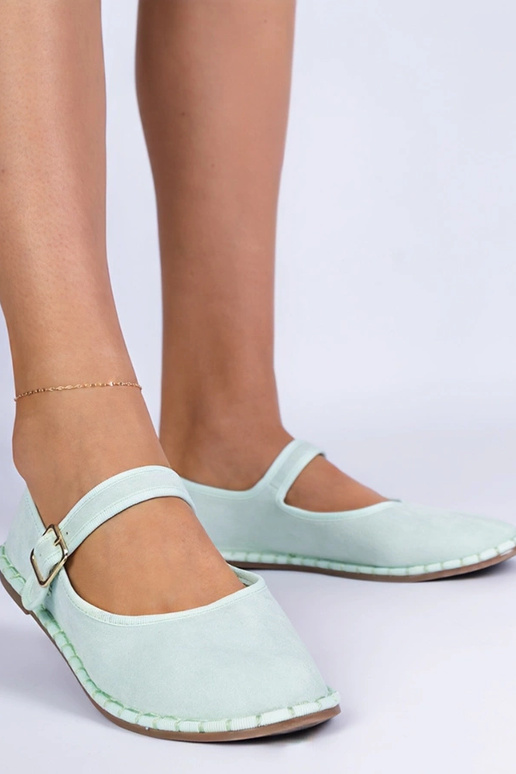 Ballerines vertes pour femmes avec...