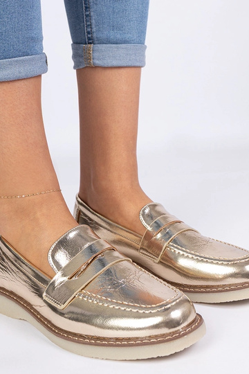 Gouden klassieke dames mocassins Merisa 2