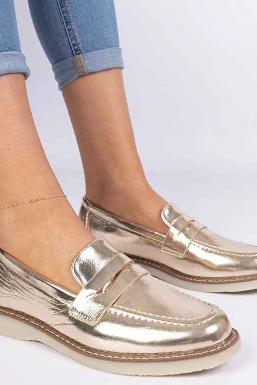 Mocassins classiques dorés pour... Mocassins classiques dorés pour...