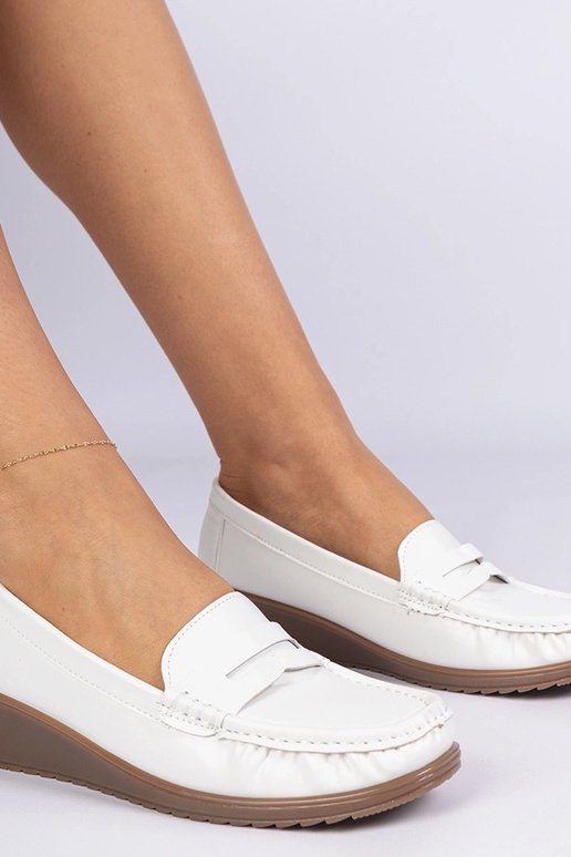 Witte damesschoenen met hak Zorani Witte damesschoenen met hak Zorani