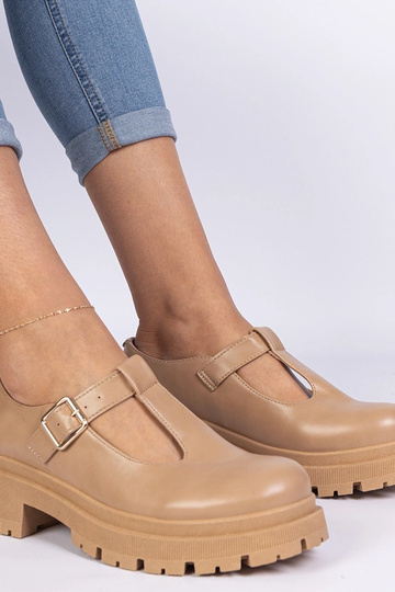 Bruine schoenen met plateau... 2