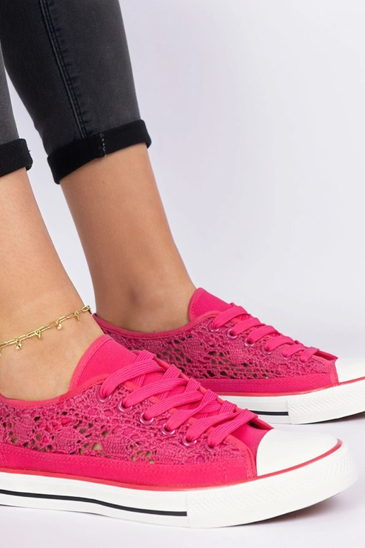 Rosa durchbrochene Damendoppschuhe Saha Rosa durchbrochene Damendoppschuhe Saha