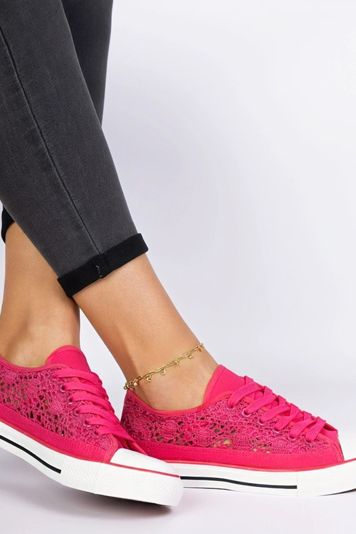 Rosa durchbrochene Damendoppschuhe Saha Rosa durchbrochene Damendoppschuhe Saha