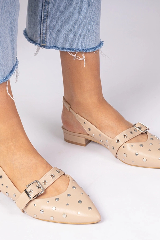 Escarpins beiges pour femmes à talon... Escarpins beiges pour femmes à talon...