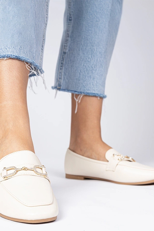 Beige elegante damesschoenen met... Beige elegante damesschoenen met...