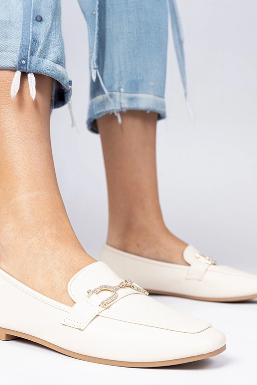 Beige elegante damesschoenen met... Beige elegante damesschoenen met...