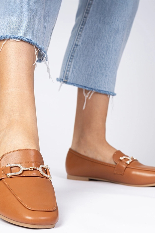 Braune elegante Mokassins mit... Braune elegante Mokassins mit...