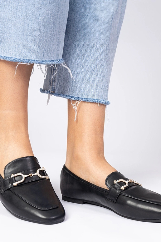 Mokasins noirs élégants avec... Mokasins noirs élégants avec...