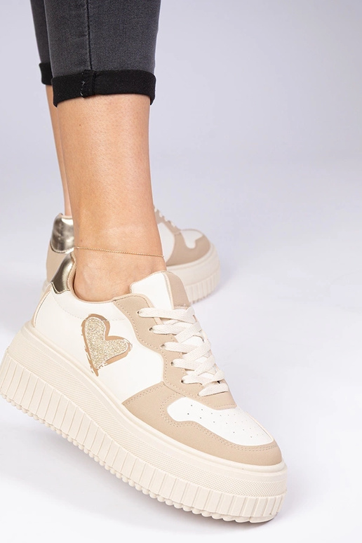 Baskets brunes pour femmes avec un...