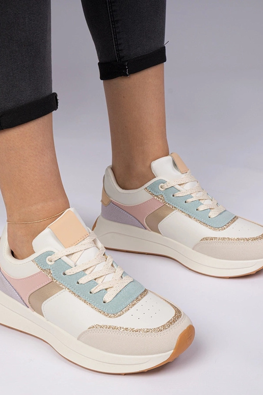 Baskets multicolores pour femmes avec... Baskets multicolores pour femmes avec...