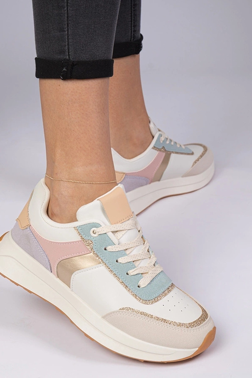 Multikleurige dames sneakers met...