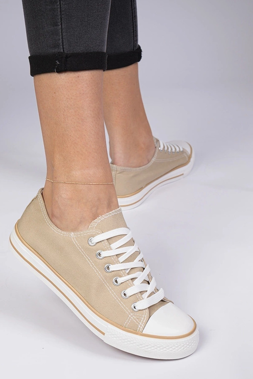 Beige klassische Damensneaker Menfis Beige klassische Damensneaker Menfis