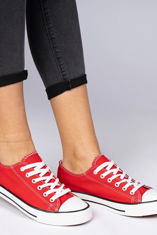 Rote klassische Damensneaker Menfis Rote klassische Damensneaker Menfis