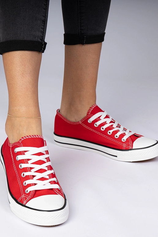 Rote klassische Damensneaker Menfis Rote klassische Damensneaker Menfis