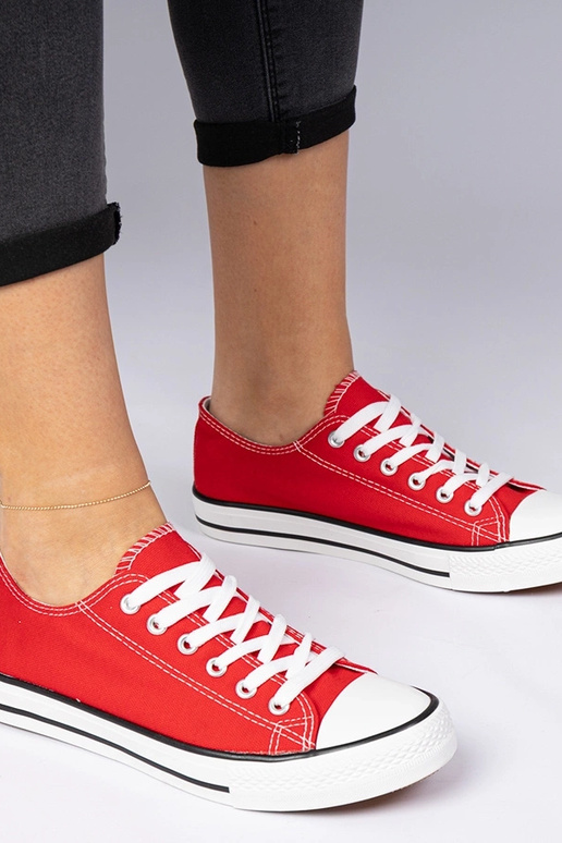 Rote klassische Damensneaker Menfis Rote klassische Damensneaker Menfis