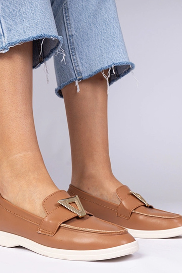 Bruine dames mocassins met...