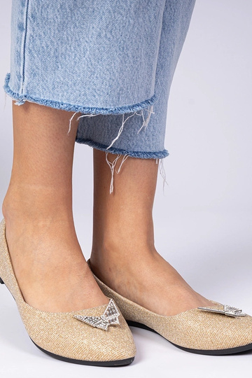 Gouden damesbalerina's met... 2