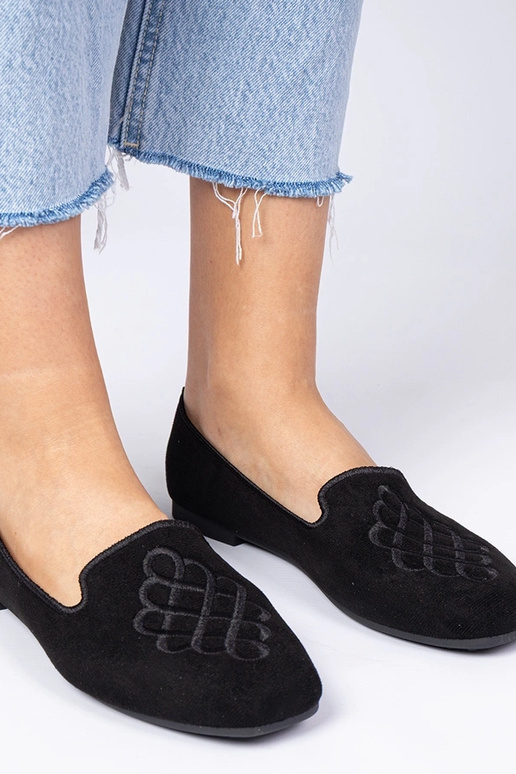 Ballerines noires en suédine pour...