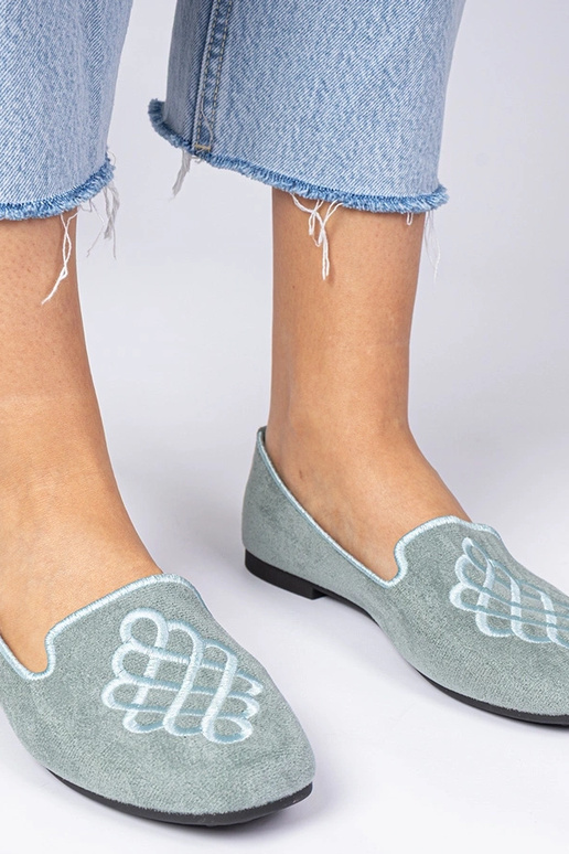 Grüne Damen-Ballerinas aus...