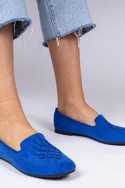 Blaue Damen-Ballerinas aus... Blaue Damen-Ballerinas aus...