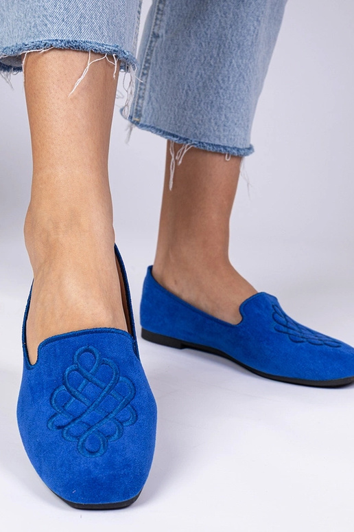 Blaue Damen-Ballerinas aus... Blaue Damen-Ballerinas aus...