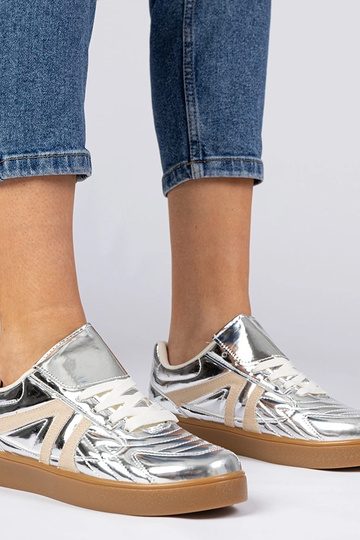 Silberne Damen Sneakers... 2