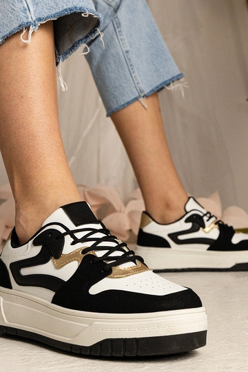 Zwarte dames sneakers sportieve sneakers Seisha