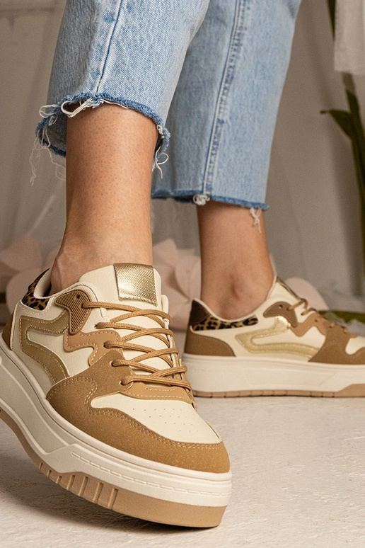 Beige Damen-Trampki Sneakers Seisha Beige Damen-Trampki Sneakers Seisha