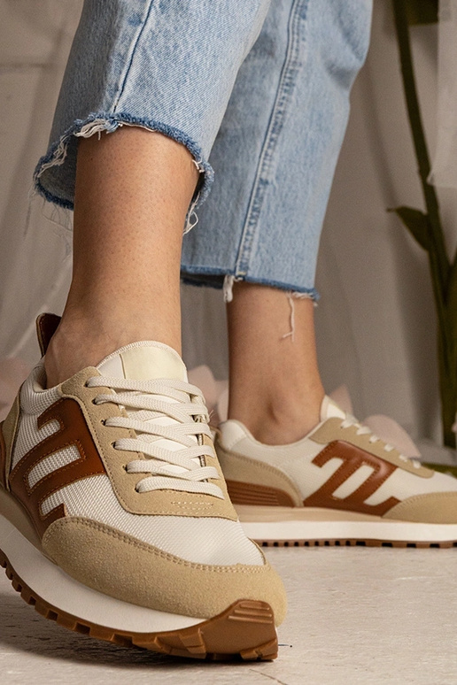 Beige Damen-Sneakers sportlich Marena Beige Damen-Sneakers sportlich Marena