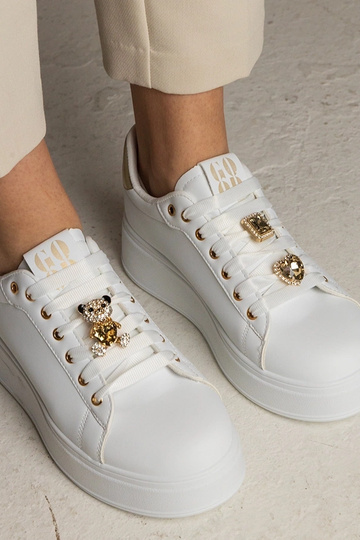 Zwart-gouden dames sneakers... 2