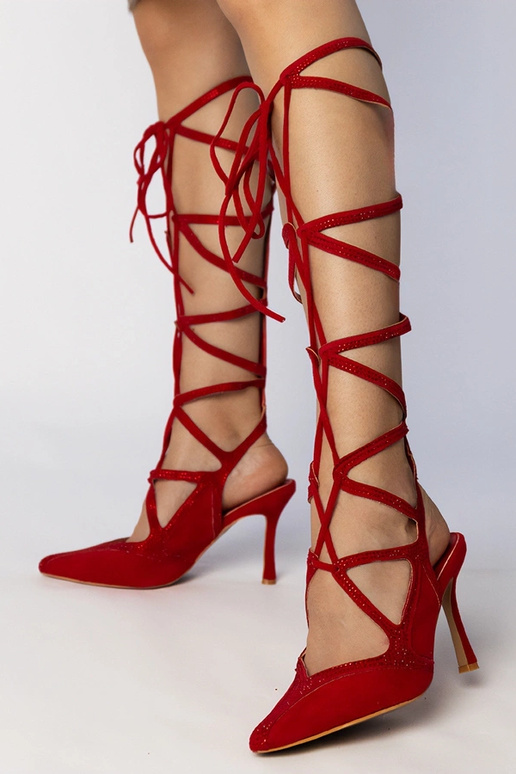 Sandales escarpins rouges pour femmes... Sandales escarpins rouges pour femmes...