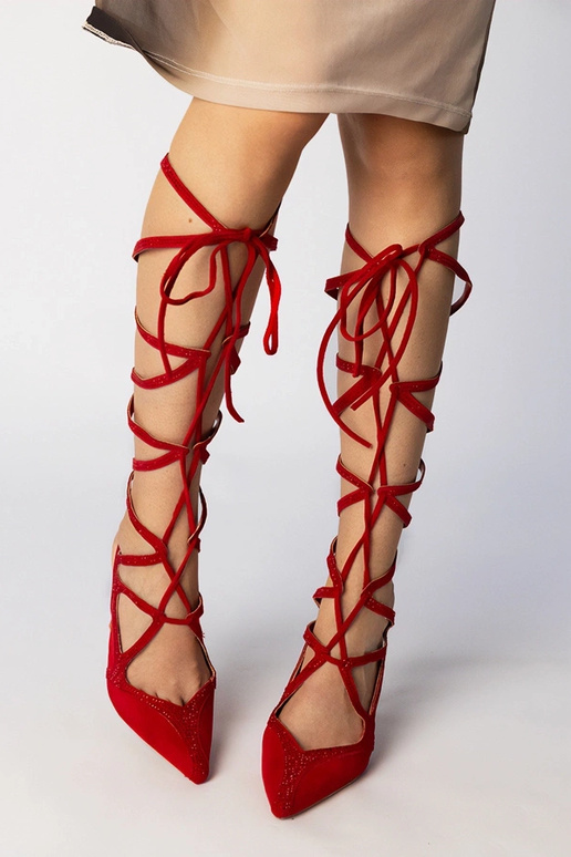 Sandales escarpins rouges pour femmes... Sandales escarpins rouges pour femmes...