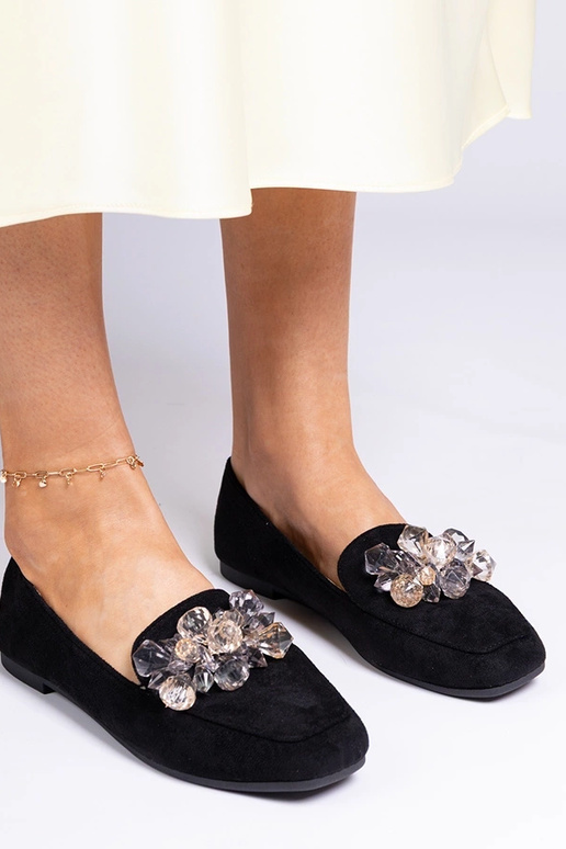 Escarpins noirs pour femmes décorés...