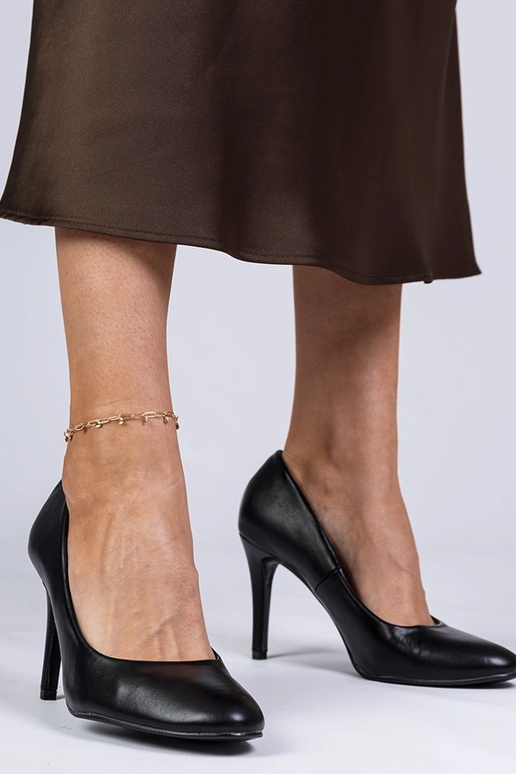 Schwarze klassische Damen High Heels...